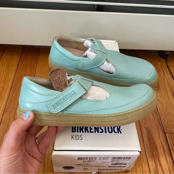 Birkenstock Abilene turquoise size 34eu ( 3y US) new in box - Picture 1 of 10